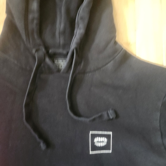 Chomp Black Skeleton Hoodie Sz S Y2K Streetwear Skater Graphic Pullover Unisex - Picture 5 of 11